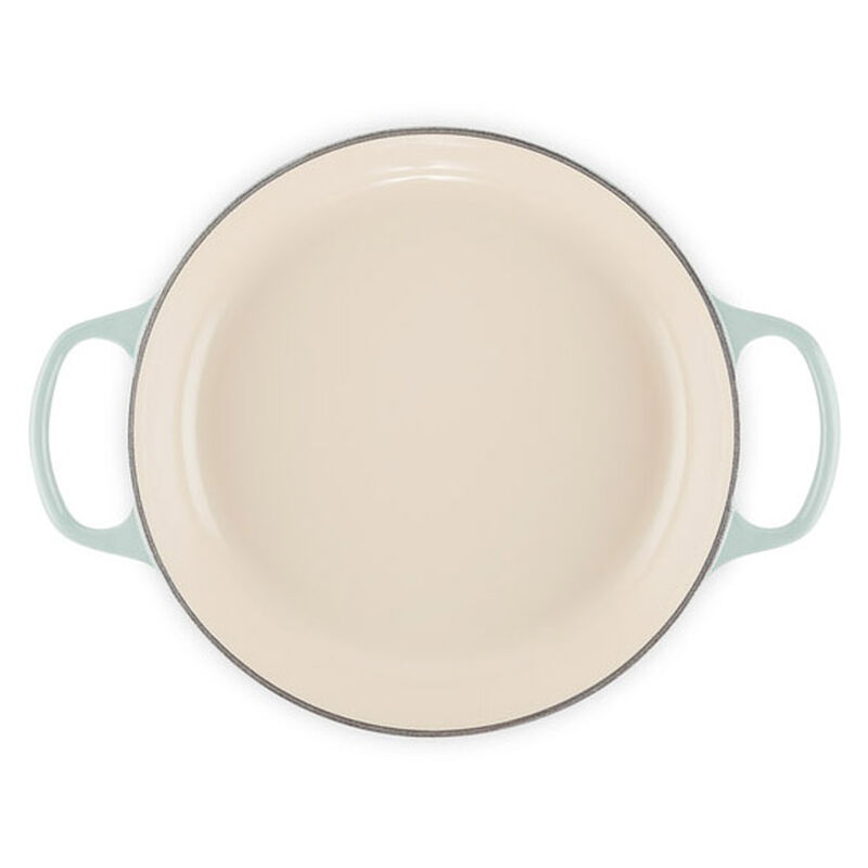 Le Creuset Cast Iron Shallow Casserole 26cm - Sea Salt image number 3